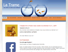 Tablet Screenshot of la-trame.ca